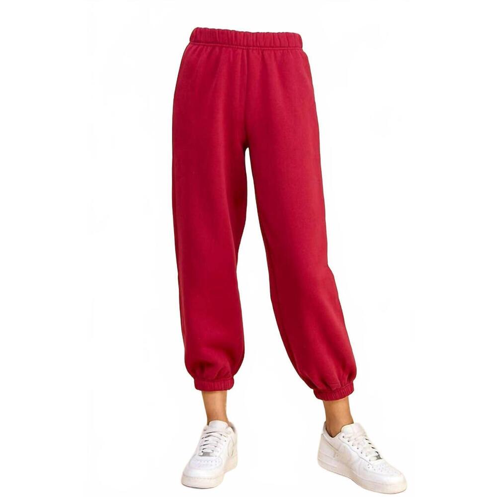NEW TCEC call it a day sweatpants in crimson